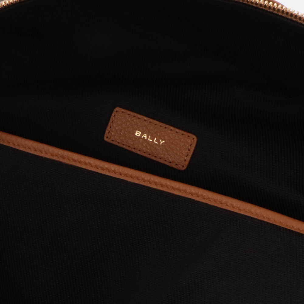 バリー BALLY バッグ リュック・デイパック ユニセックス BORD TREKK グレー系 ブラウン×レッド ブラウン レザー メンズ レディース ペナントモチーフ ゴールド金具 シルバー金具