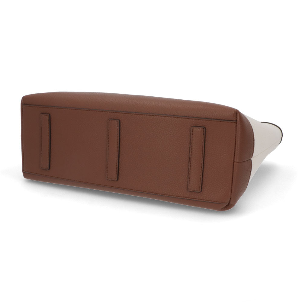 BALLY トートバッグ CODE TOTE LF ホワイト×ブラウン