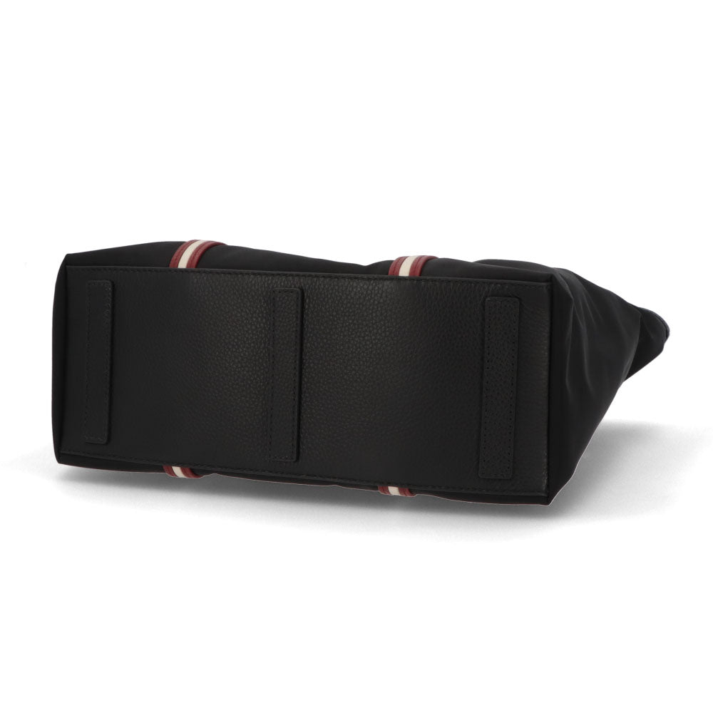 BALLY トートバッグ CODE TOTE NSF ブラック ナイロン レザー