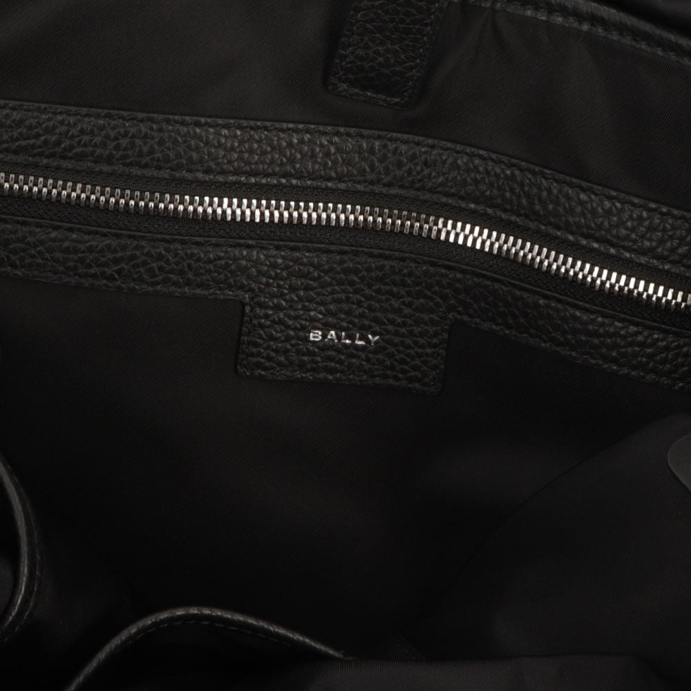バリー BALLY バッグ トートバッグ ユニセックス CODE TOTE NSF ブラック ナイロン レザー メンズ レディース ロゴ シルバー金具 シンプル 大容量 MAE03A