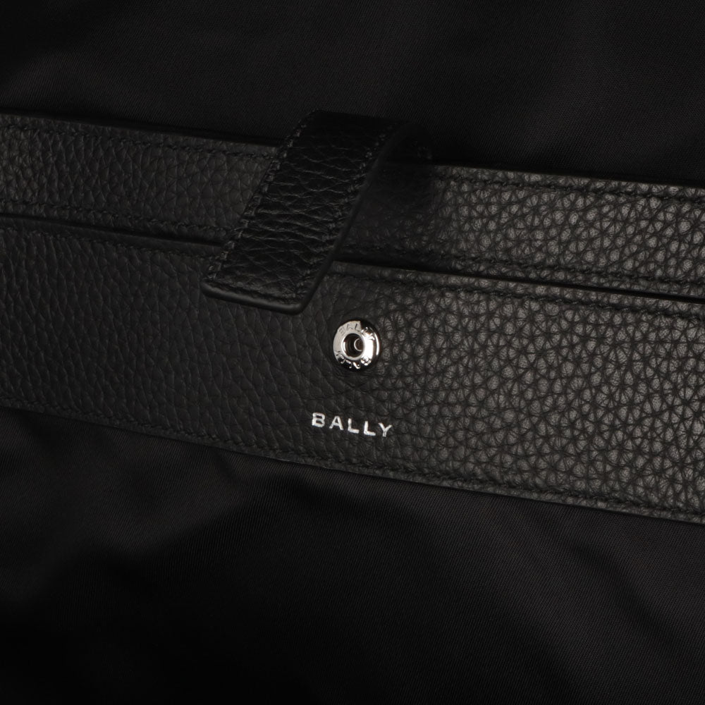 バリー BALLY バッグ リュック・デイパック ユニセックス CODE BACKPCK ネイビー ブラック ナイロン レザー メンズ レディース ロゴプリント 総柄 MAK02W