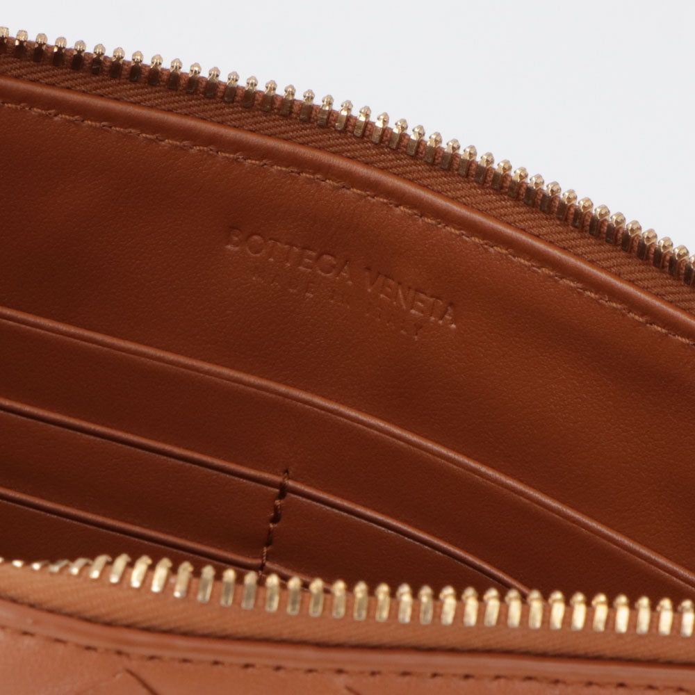 ボッテガ ヴェネタ BOTTEGA VENETA バッグ クラッチ ユニセックス ブラウン レザー メンズ レディース イントレチャート セカンドバッグ フラットポーチ 749922 VCPP3