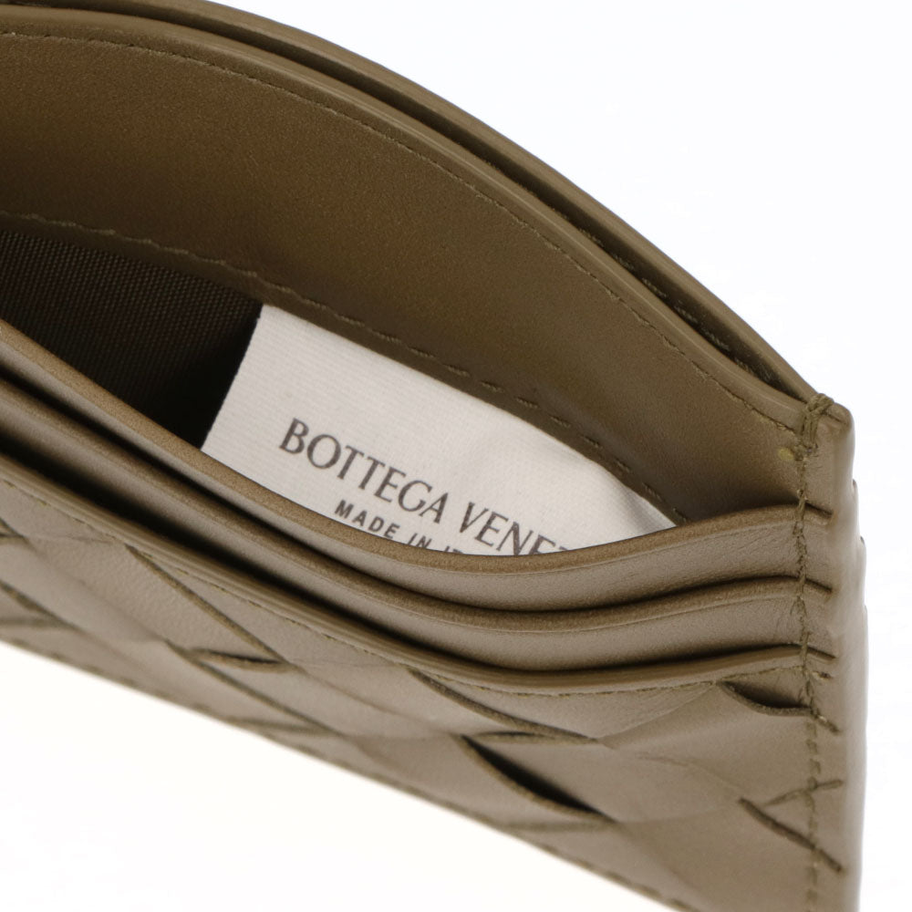ボッテガ ヴェネタ BOTTEGA VENETA 雑貨 カードケース ユニセックス ブラウン ラムスキン イントレチャート 定期入れ パスケース ロゴ シンプル メンズ レディース 743209 VCPQ3
