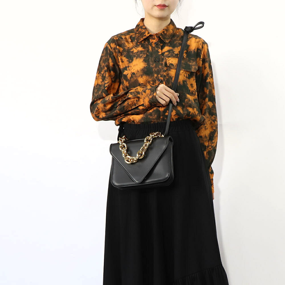 ボッテガ ヴェネタ BOTTEGA VENETA バッグ ショルダーバッグ レディース マウント ブラウン ブラック レザー 2Way クラッチ ハンドバッグ チェーンショルダー 667399V12J0
