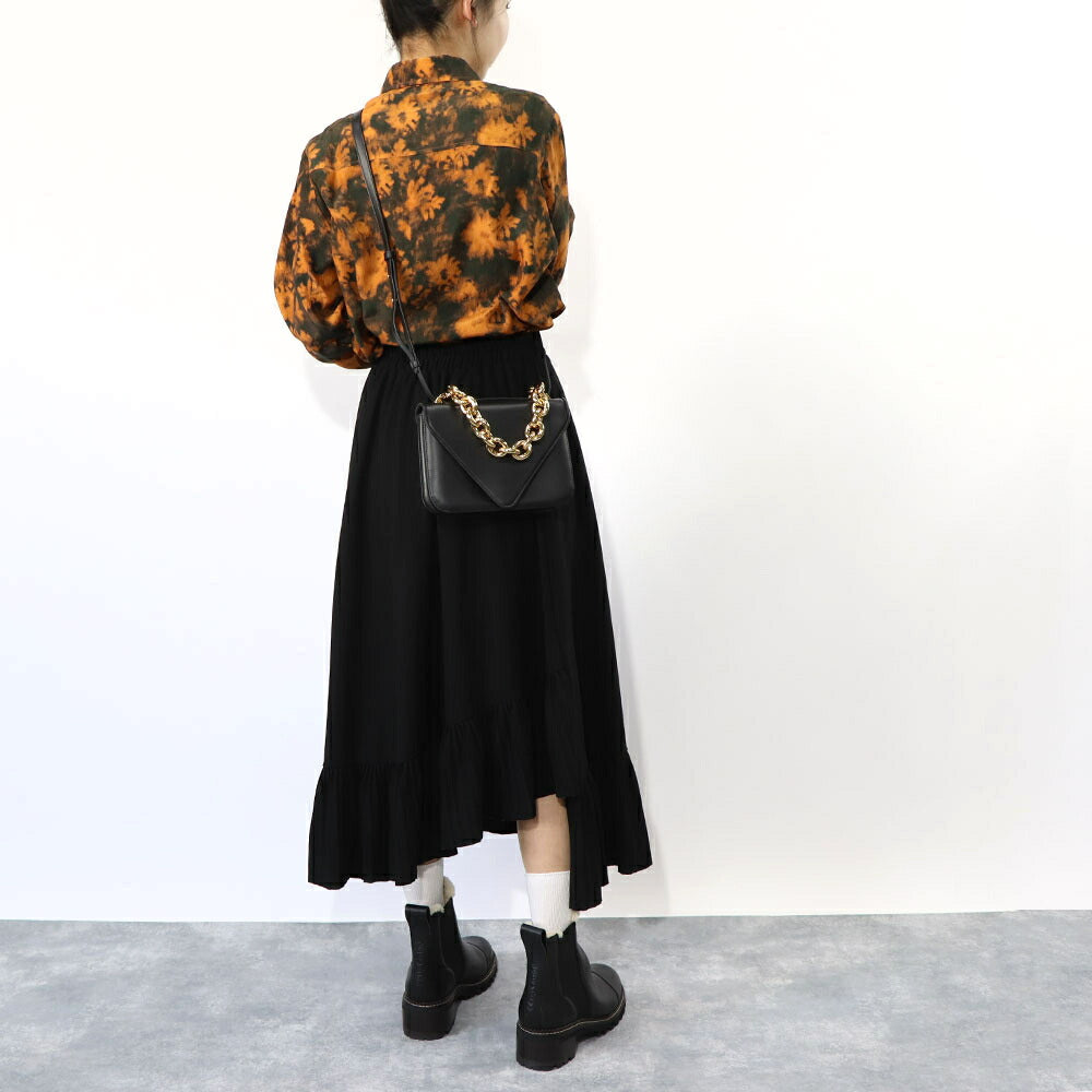 ボッテガ ヴェネタ BOTTEGA VENETA バッグ ショルダーバッグ レディース マウント ブラウン ブラック レザー 2Way クラッチ ハンドバッグ チェーンショルダー 667399V12J0