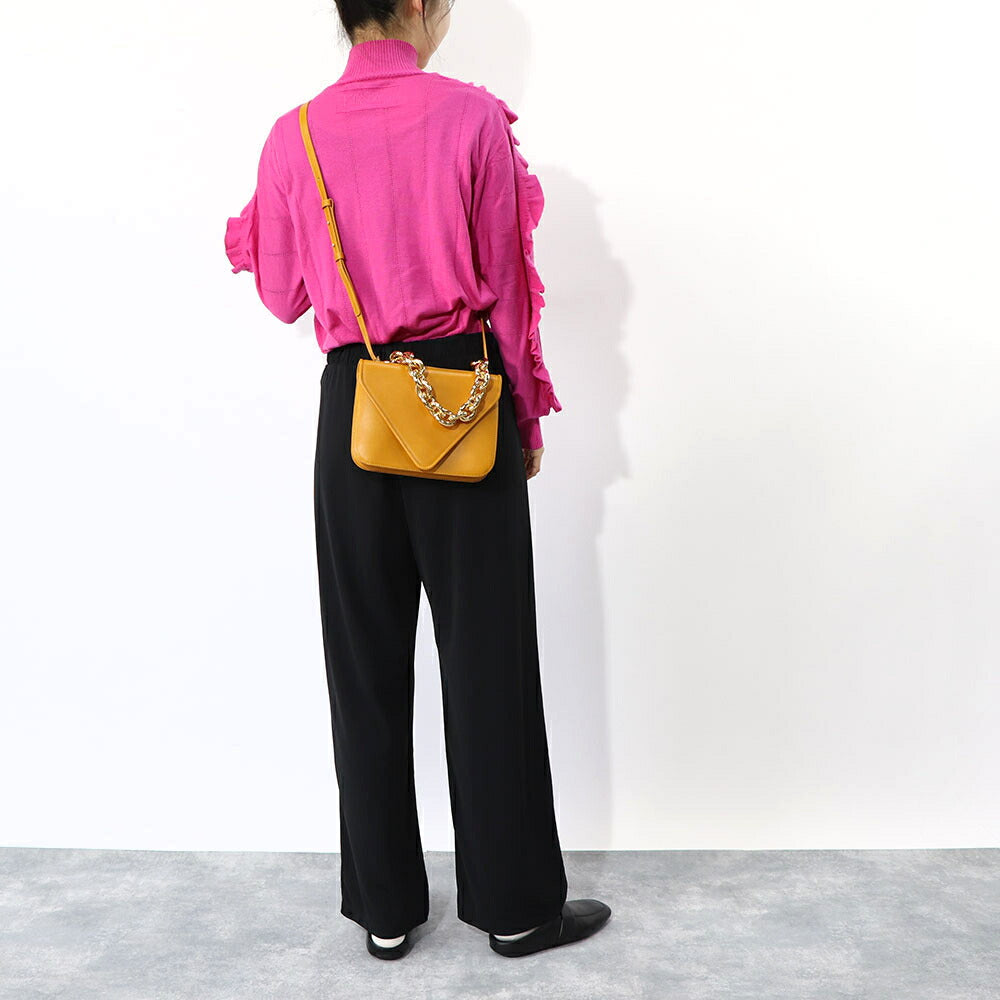 ボッテガ ヴェネタ BOTTEGA VENETA バッグ ショルダーバッグ レディース マウント ブラウン ブラック レザー 2Way クラッチ ハンドバッグ チェーンショルダー 667399V12J0