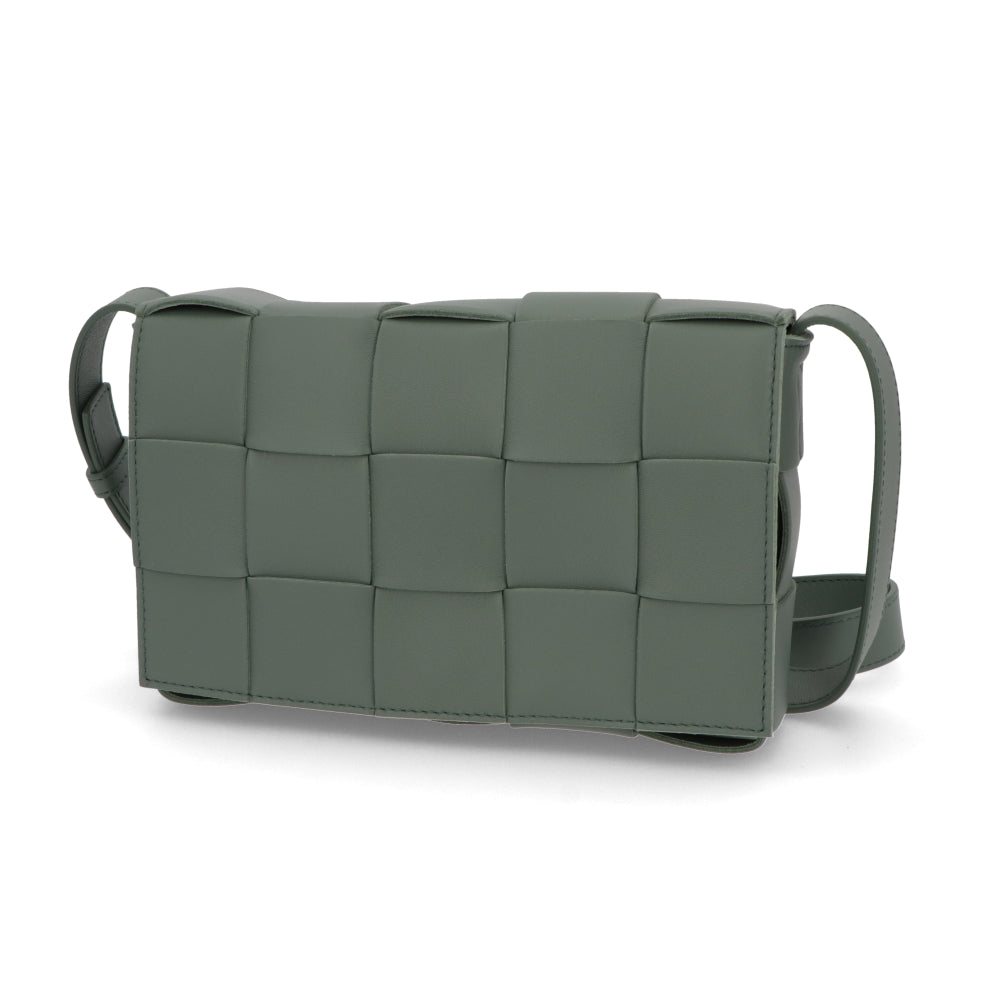 ボッテガ ヴェネタ BOTTEGA VENETA バッグ ショルダーバッグ レディース CASSETTE NAPPA ブラウン ベージュ ラムレザー クロスボディバッグ ボックス型 クラッチバッグ ショルダーバッグ 578004 VMAY1
