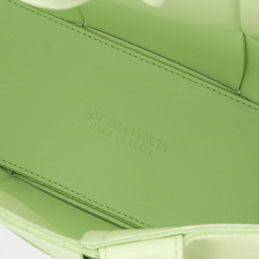 ボッテガ ヴェネタ BOTTEGA VENETA バッグ トートバッグ レディース ARCO TOTE ライトグリーン ラムスキン ミニトートバッグ マキシイントレチャート 型押しロゴ エンボスロゴ ショルダーバッグ 2WAY 709337 VCQC2