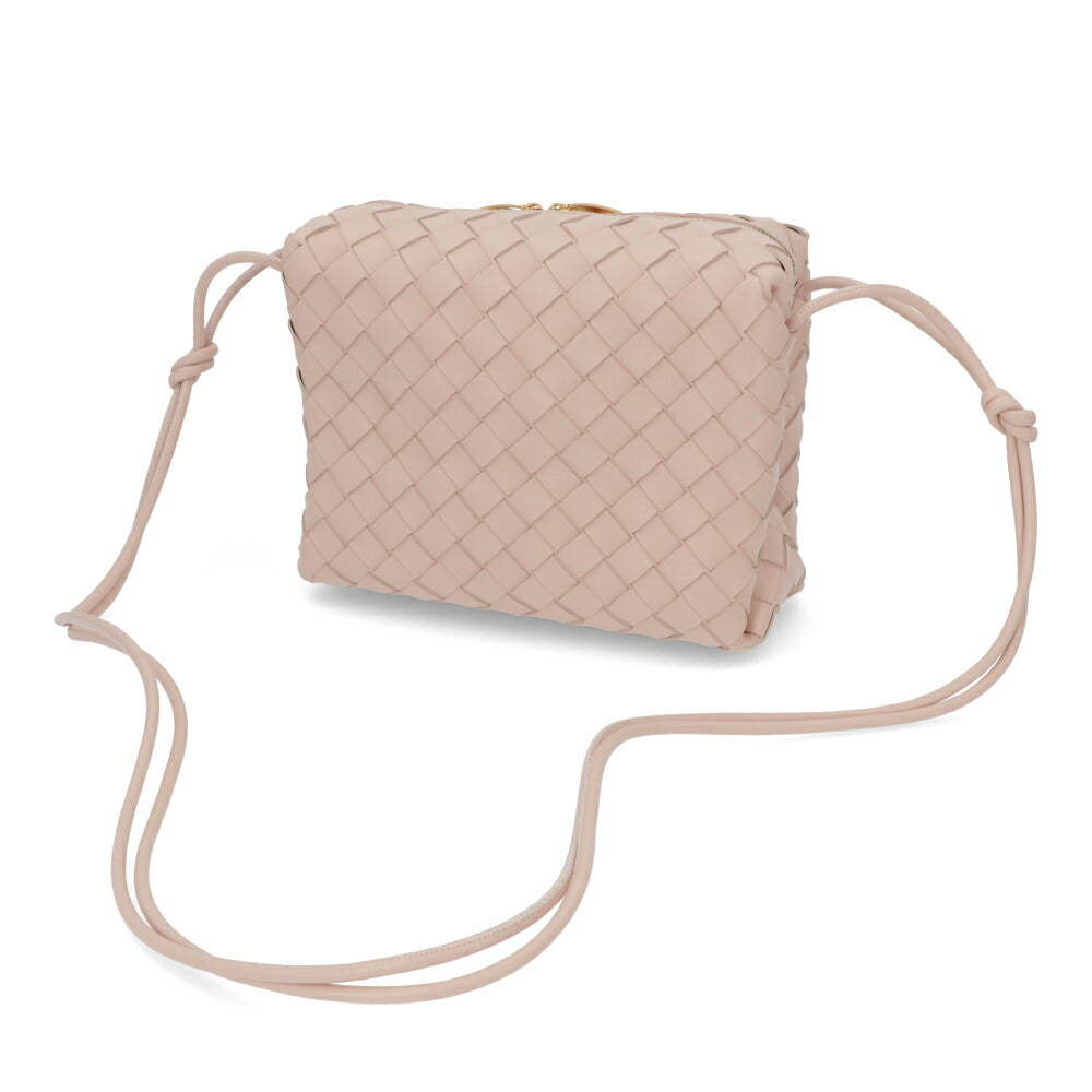 ボッテガ ヴェネタ BOTTEGA VENETA バッグ ショルダーバッグ レディース SMALL LOOP CAMERA BAG ピンクベージュ ラムスキン カーフレザー イントレチャート カメラバッグ ショルダーバッグ 723548 V1G11