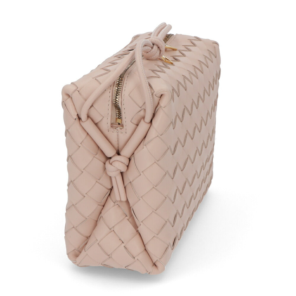 ボッテガ ヴェネタ BOTTEGA VENETA バッグ ショルダーバッグ レディース SMALL LOOP CAMERA BAG ピンクベージュ ラムスキン カーフレザー イントレチャート カメラバッグ ショルダーバッグ 723548 V1G11