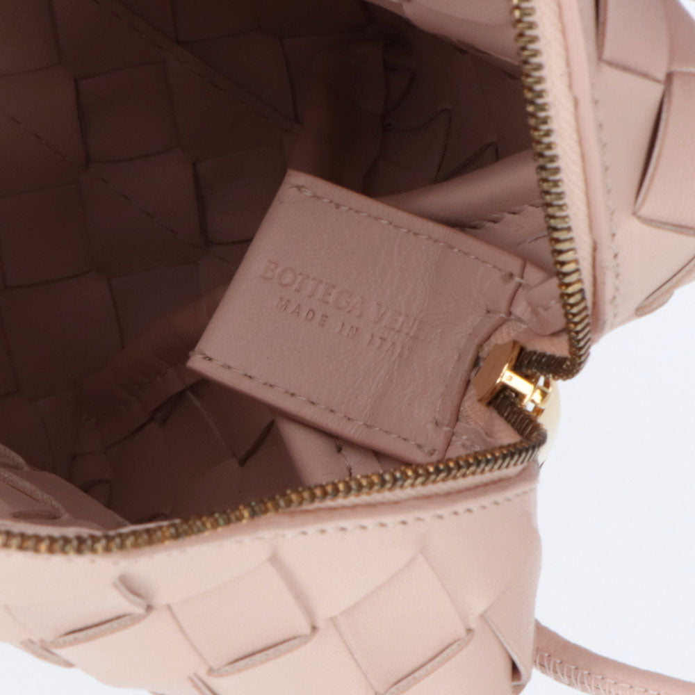 ボッテガ ヴェネタ BOTTEGA VENETA バッグ ショルダーバッグ レディース SMALL LOOP CAMERA BAG ピンクベージュ ラムスキン カーフレザー イントレチャート カメラバッグ ショルダーバッグ 723548 V1G11