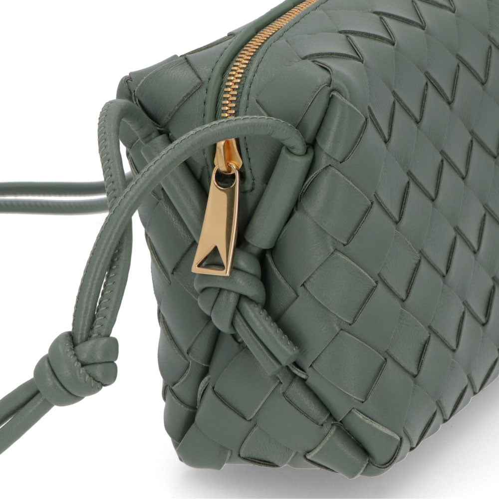 ボッテガ ヴェネタ BOTTEGA VENETA バッグ ショルダーバッグ レディース MINI LOOP ダルグリーン ラムスキン ミニクロスボディバッグ イントレチャートレザー カメラバッグ 723547 V1G11