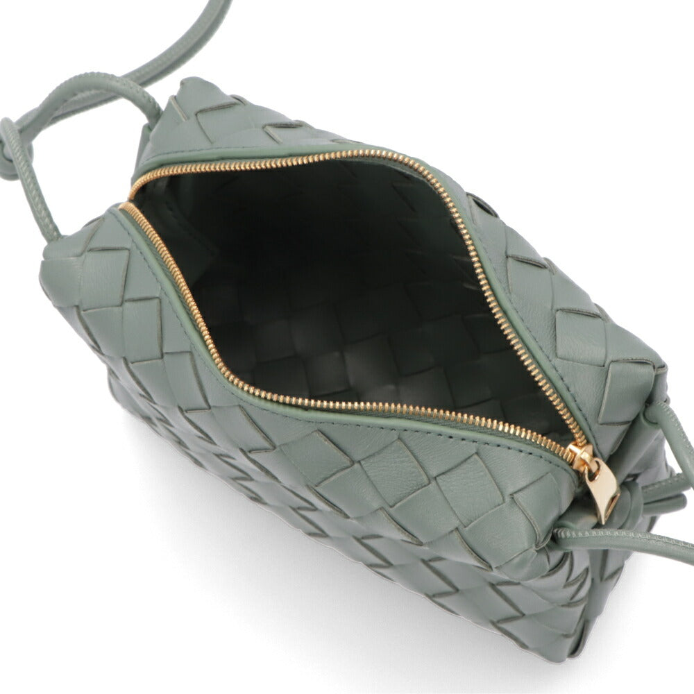 ボッテガ ヴェネタ BOTTEGA VENETA バッグ ショルダーバッグ レディース MINI LOOP ダルグリーン ラムスキン ミニクロスボディバッグ イントレチャートレザー カメラバッグ 723547 V1G11