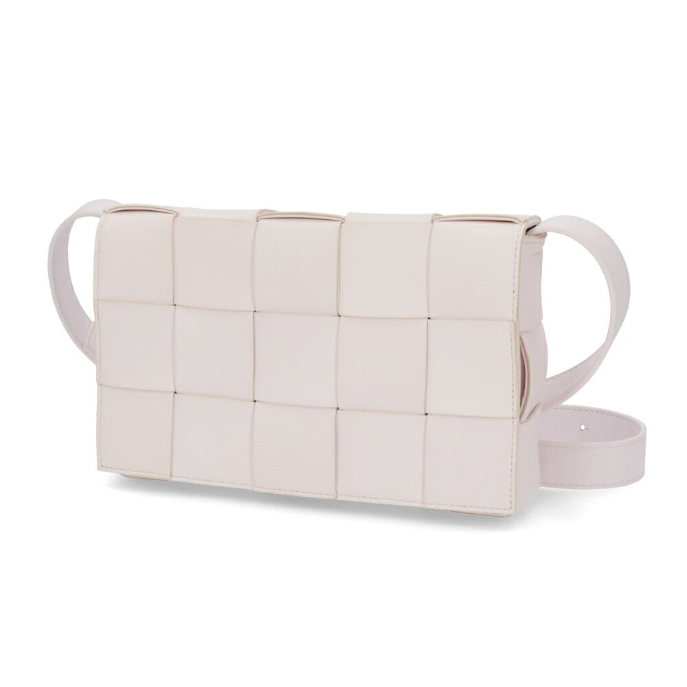 ボッテガ ヴェネタ BOTTEGA VENETA バッグ ショルダーバッグ レディース CASSETTE NAPPA パープル ホワイト サーモンピンク ラムレザー クロスボディバッグ ボックス型 クラッチバッグ ショルダーバッグ 578004 VMAY1