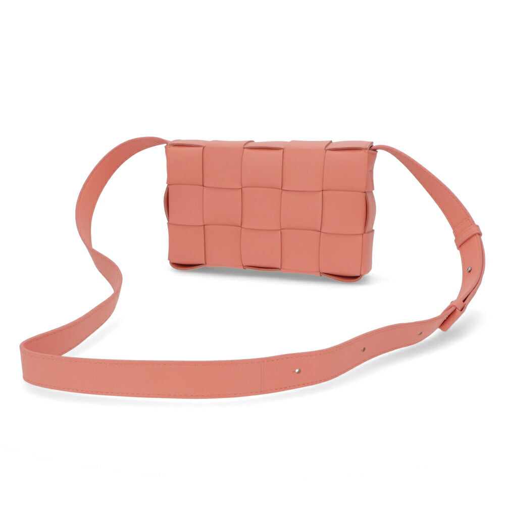 ボッテガ ヴェネタ BOTTEGA VENETA バッグ ショルダーバッグ レディース CASSETTE NAPPA パープル ホワイト サーモンピンク ラムレザー クロスボディバッグ ボックス型 クラッチバッグ ショルダーバッグ 578004 VMAY1