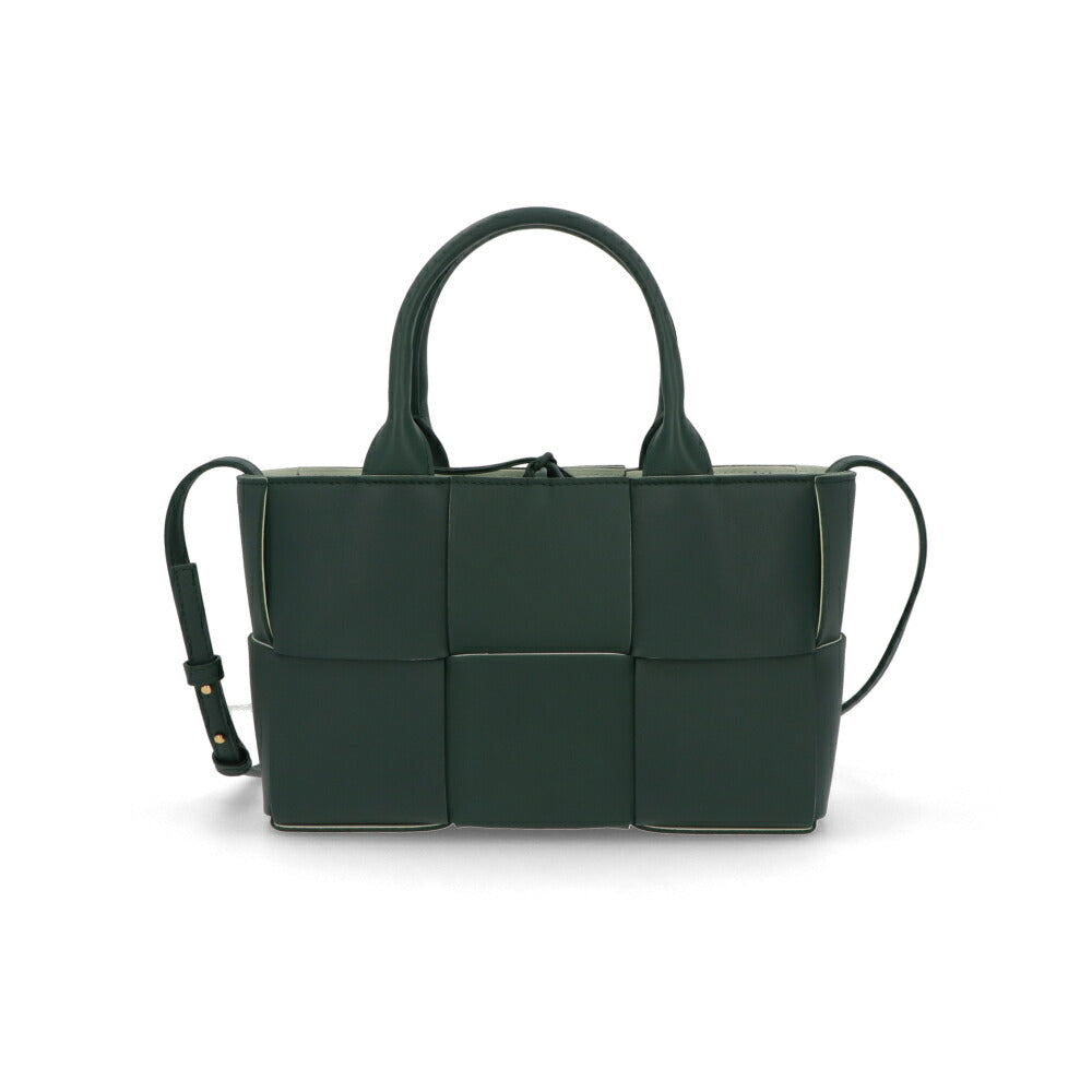 BOTTEGA VENETA ハンドバッグ グリーン マキシイントレチャート 709337 BOTTEGA VENETA ハンドバッグ グリーン マキシイントレチャート 709337