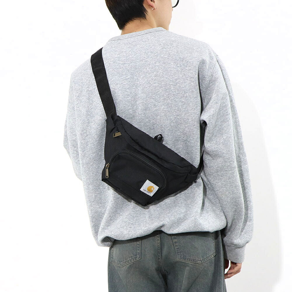 カーハート Carhartt バッグ ボディバッグ・ウエストポーチ ユニセックス ブラック ポリエステル ロゴ ヒップパック ウエストバッグ シンプル 高機能 CB0401