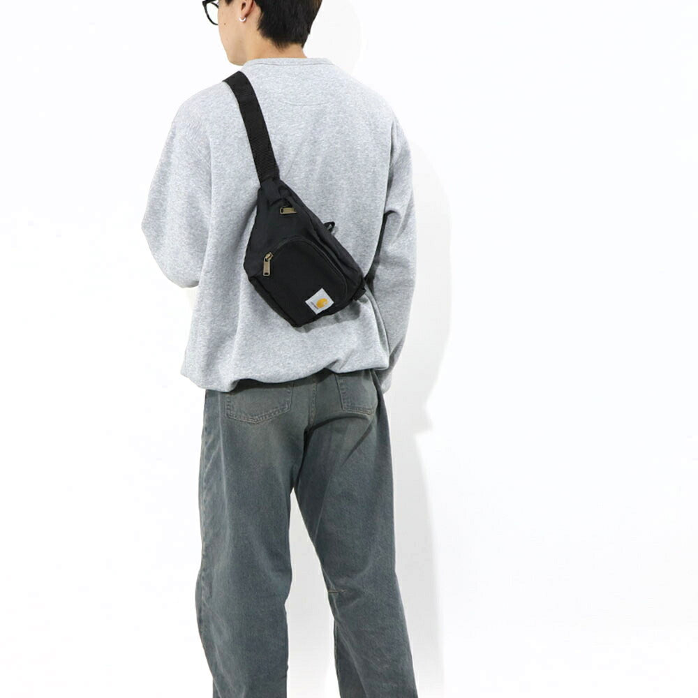 カーハート Carhartt バッグ ボディバッグ・ウエストポーチ ユニセックス ブラック ポリエステル ロゴ ヒップパック ウエストバッグ シンプル 高機能 CB0401