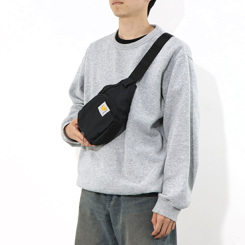 カーハート Carhartt バッグ ボディバッグ・ウエストポーチ ユニセックス ブラック ポリエステル ロゴ ヒップパック ウエストバッグ シンプル 高機能 CB0401