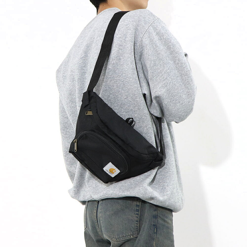 カーハート Carhartt バッグ ボディバッグ・ウエストポーチ ユニセックス ブラック ポリエステル ロゴ ヒップパック ウエストバッグ シンプル 高機能 CB0401