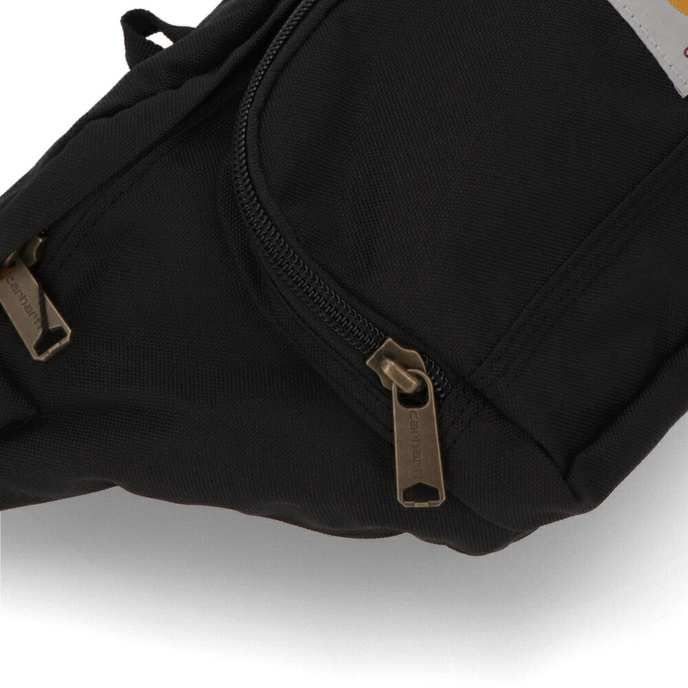 カーハート Carhartt バッグ ボディバッグ・ウエストポーチ ユニセックス ブラック ポリエステル ロゴ ヒップパック ウエストバッグ シンプル 高機能 CB0401