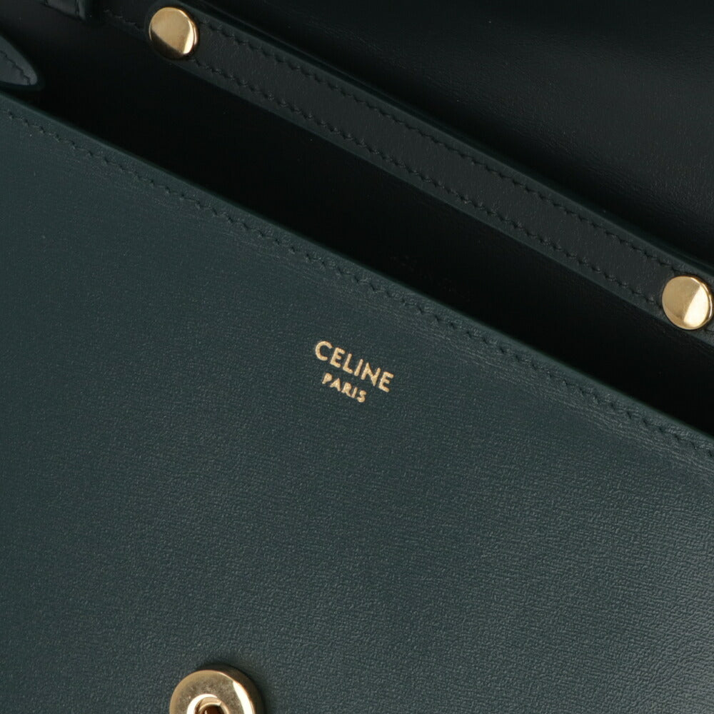 CELINE チェーンウォレット マーゴ カーフスキン トリオンフ