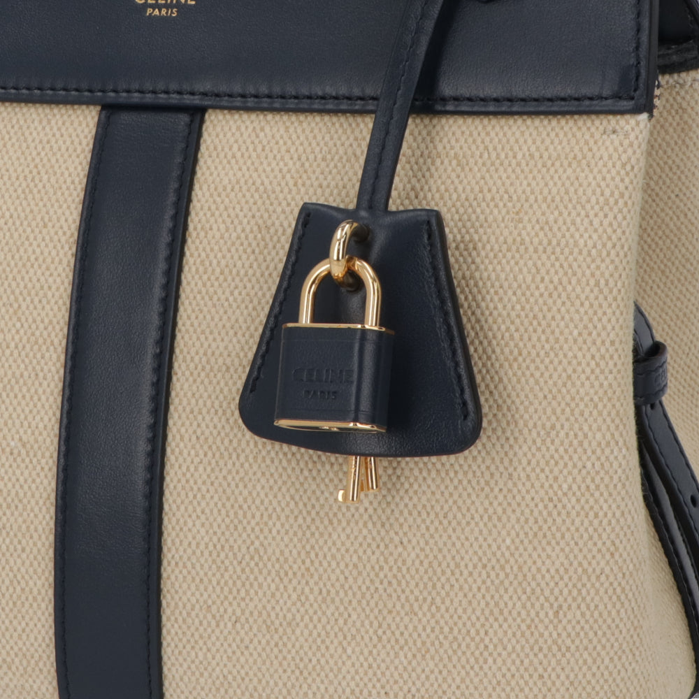 CELINE スモール カバ ドゥ フランス ショルダーバッグ ネイビー