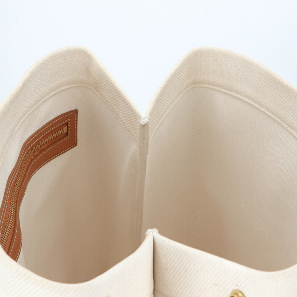 CELINE ニュー ホリゾンタル トートバッグ ナチュラル タン