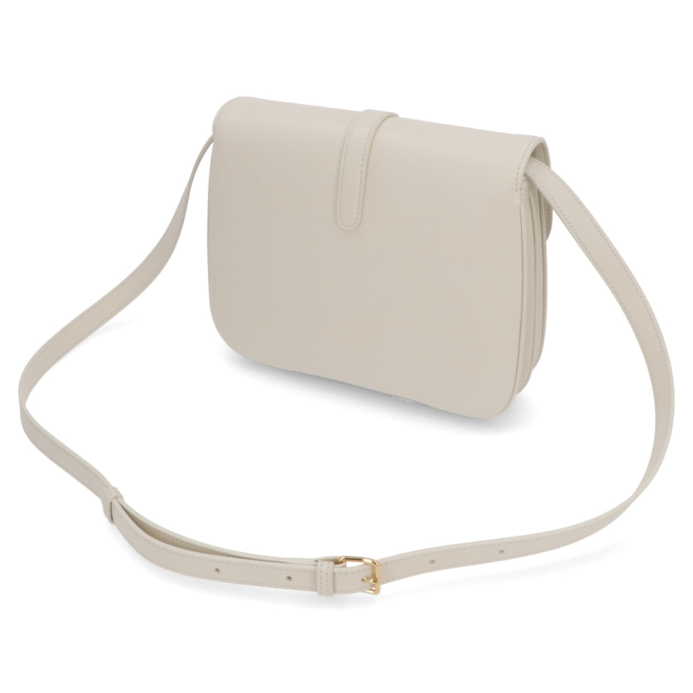 【廃盤】セリーヌ CELINE バッグ ショルダーバッグ レディース ライス ホワイト レザー シンプル カデナ