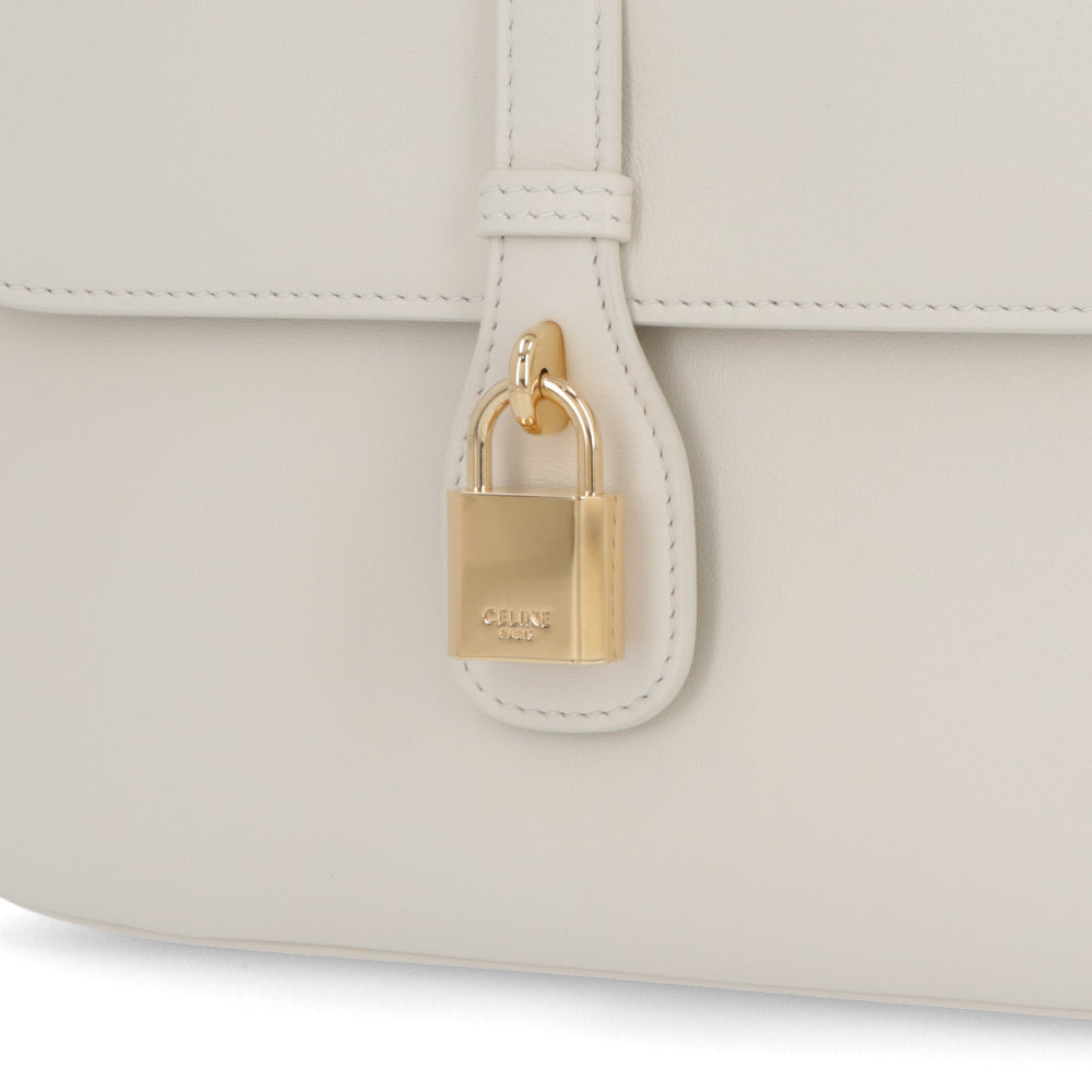 【廃盤】セリーヌ CELINE バッグ ショルダーバッグ レディース ライス ホワイト レザー シンプル カデナ