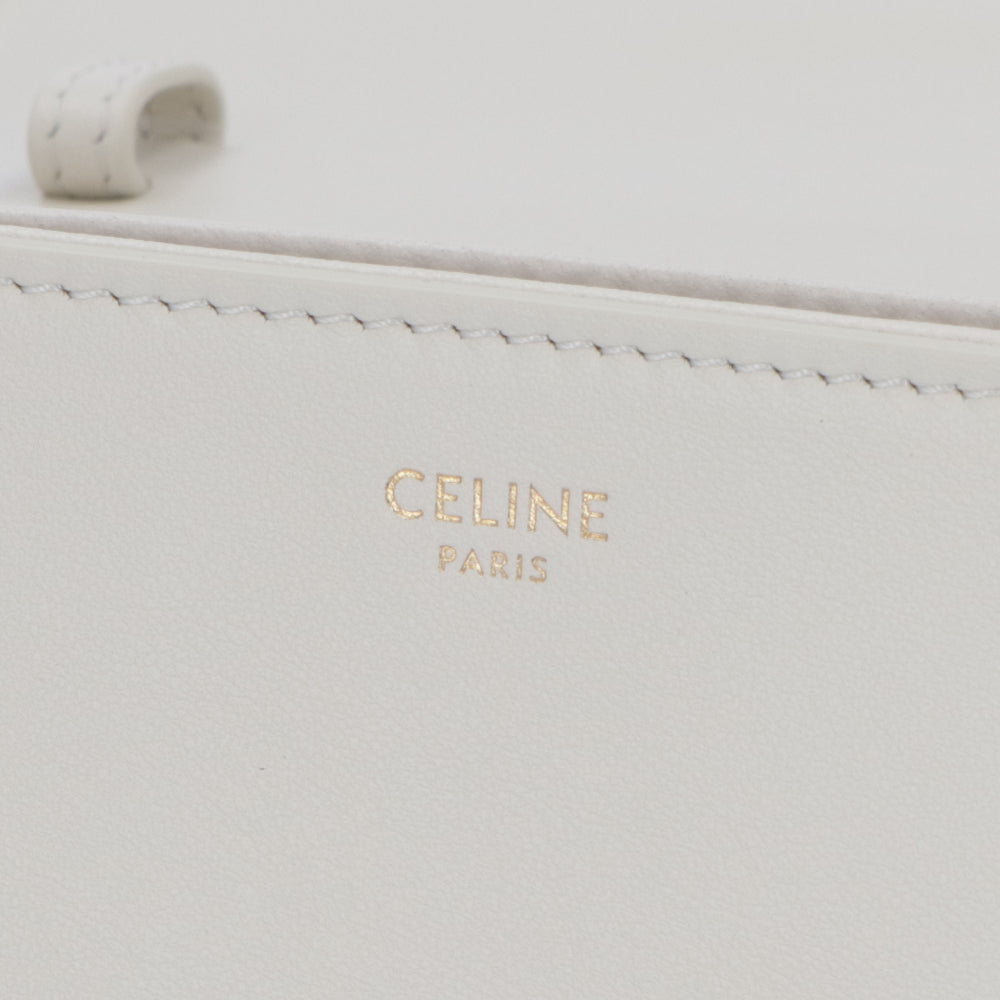 【廃盤】セリーヌ CELINE バッグ ショルダーバッグ レディース ライス ホワイト レザー シンプル カデナ