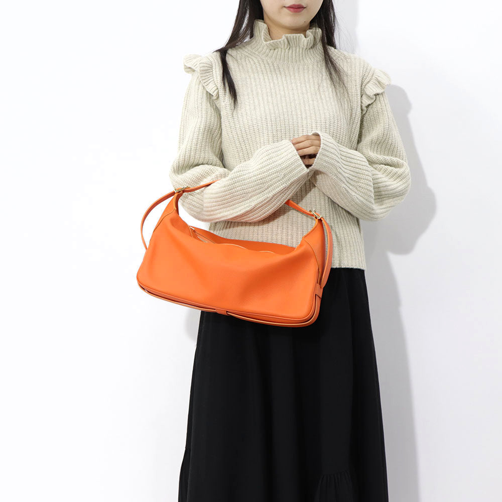【廃盤】セリーヌ CELINE バッグ ショルダーバッグ レディース ポップオレンジ レザー シンプル