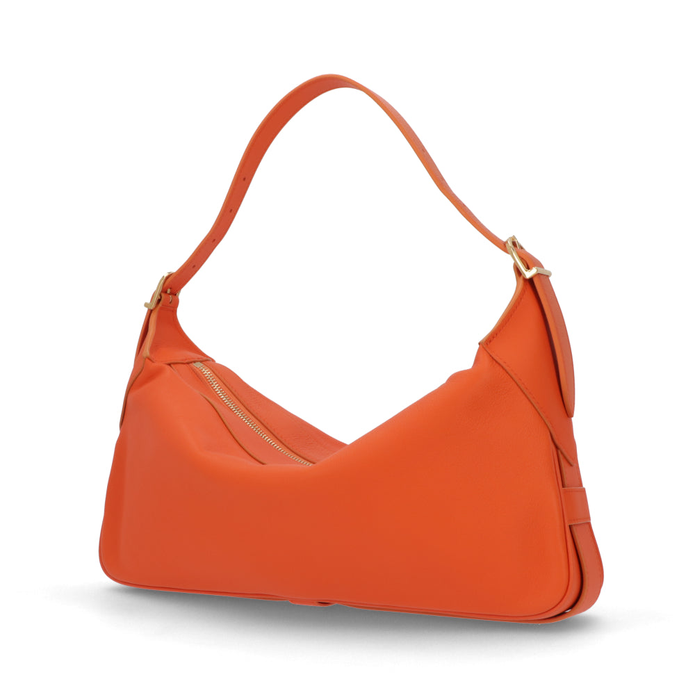 【廃盤】セリーヌ CELINE バッグ ショルダーバッグ レディース ポップオレンジ レザー シンプル