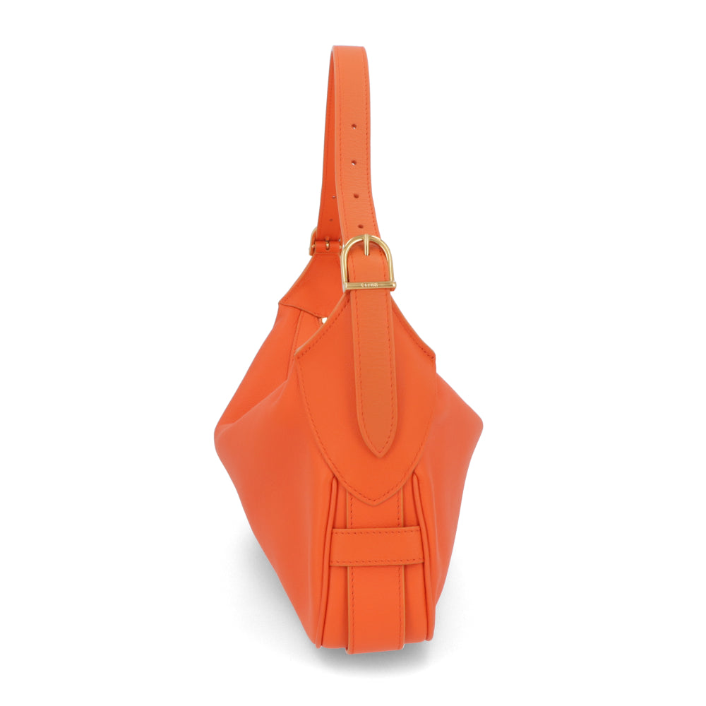 【廃盤】セリーヌ CELINE バッグ ショルダーバッグ レディース ポップオレンジ レザー シンプル