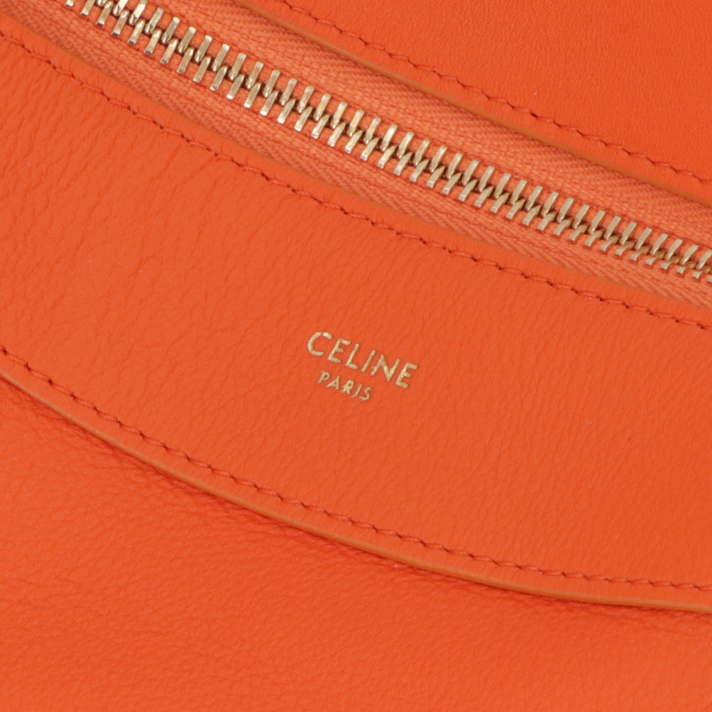 【廃盤】セリーヌ CELINE バッグ ショルダーバッグ レディース ポップオレンジ レザー シンプル