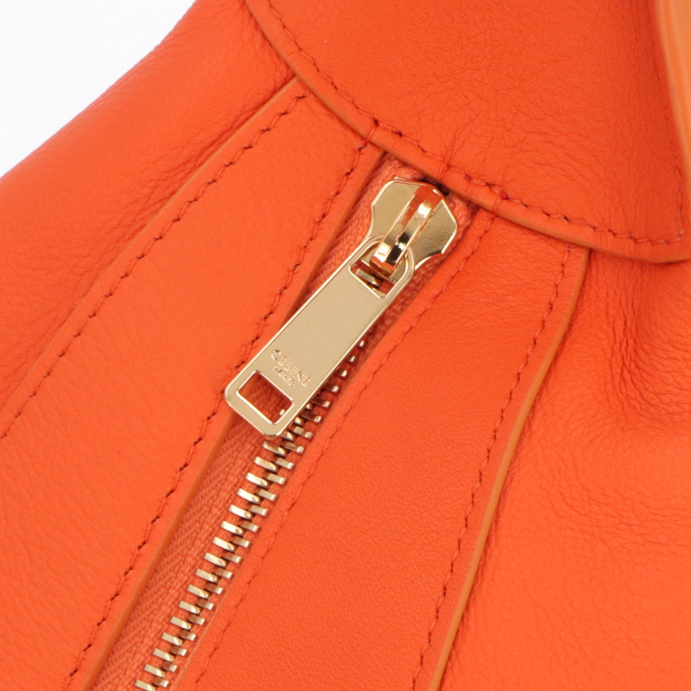 【廃盤】セリーヌ CELINE バッグ ショルダーバッグ レディース ポップオレンジ レザー シンプル