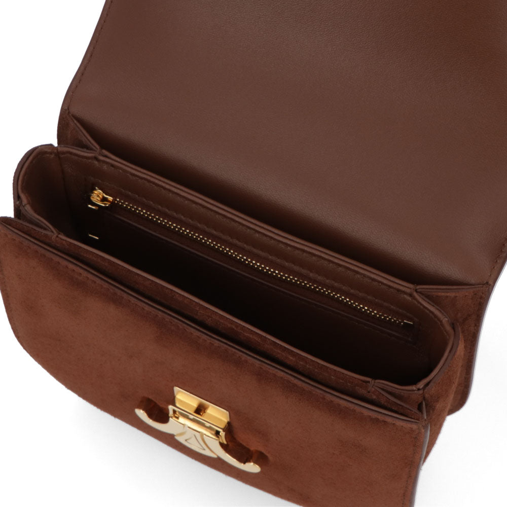 CELINE チェーン ブザス クレア トリオンフ スエード