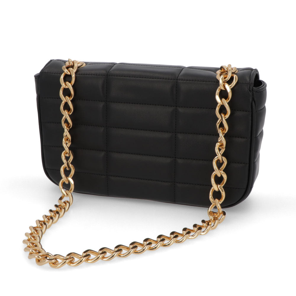 CELINE チェーンショルダーバッグ レザー ロゴ