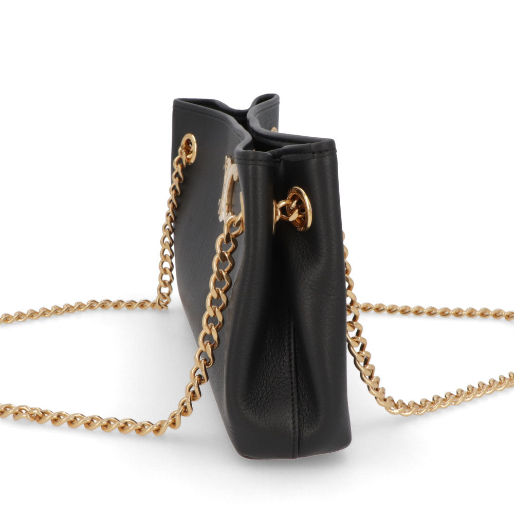 セリーヌ CELINE バッグ ショルダーバッグ レディース ニュースペーパー チェーン ブラック カーフスキン ラムスキン ロゴ トリオンフ ゴールド金具 チェーンショルダー 11425 3FDU