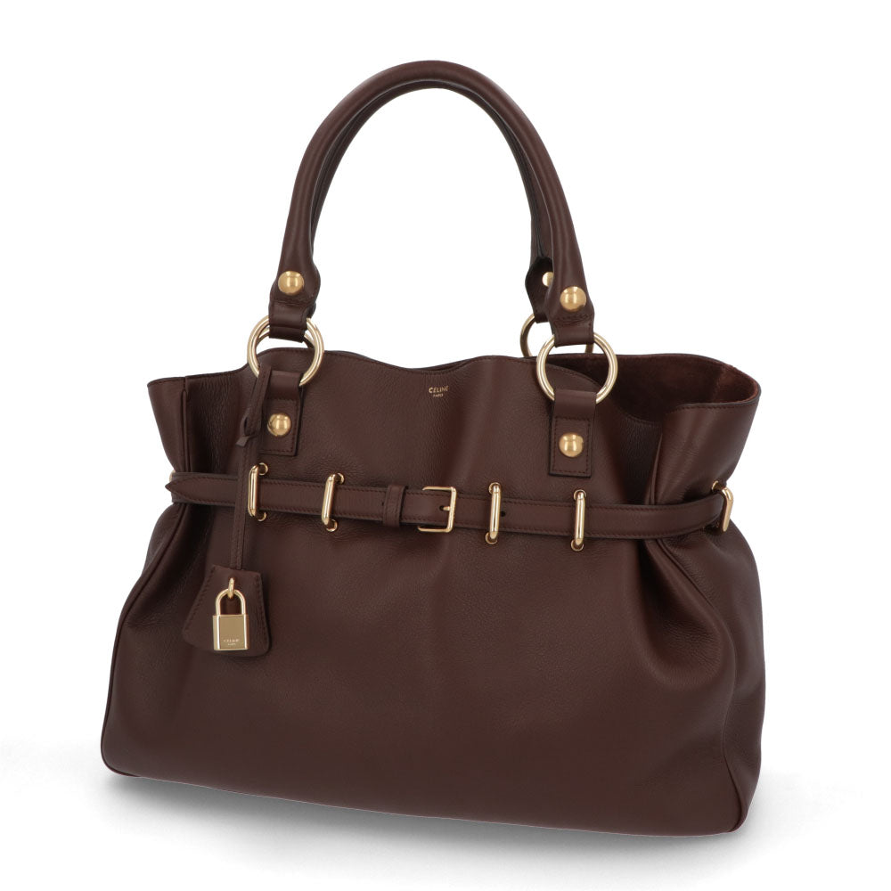 セリーヌ CELINE バッグ ハンドバッグ レディース ANITA アニタ ブラック ブラウン カーフスキン スエード ミディアム レザー パドロック 鞄 カラー2色 A4 ベルト 大容量 11353 3FC6