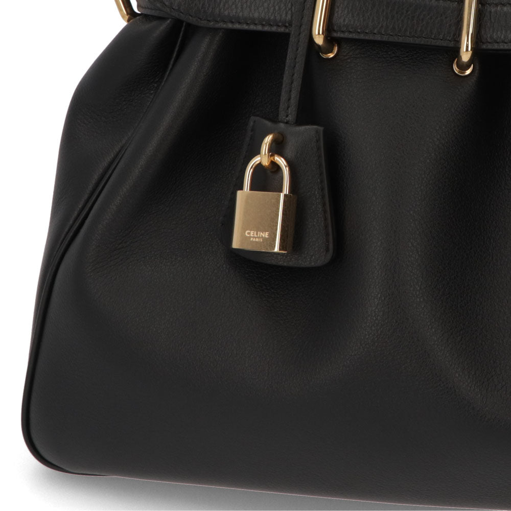 セリーヌ CELINE バッグ ハンドバッグ レディース ANITA アニタ ブラック ブラウン カーフスキン スエード ミディアム レザー パドロック 鞄 カラー2色 A4 ベルト 大容量 11353 3FC6
