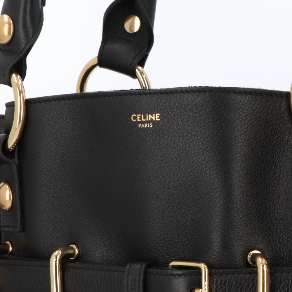 セリーヌ CELINE バッグ ハンドバッグ レディース ANITA アニタ ブラック ブラウン カーフスキン スエード ミディアム レザー パドロック 鞄 カラー2色 A4 ベルト 大容量 11353 3FC6