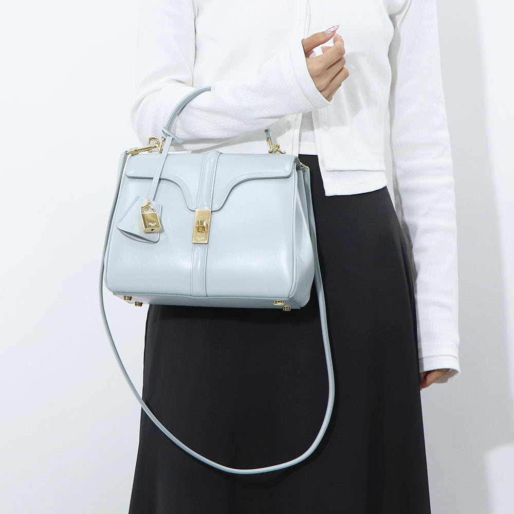 セリーヌ CELINE バッグ ショルダーバッグ レディース 16 セーズ スモール クリーム ライトブルー ボルドー カーフスキン ハンドバッグ 2way レザー パドロック 鞄 18800 3BEY