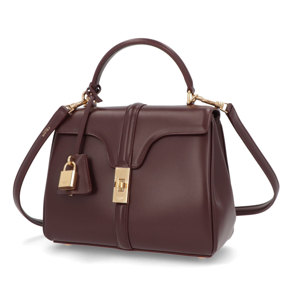 セリーヌ CELINE バッグ ショルダーバッグ レディース 16 セーズ スモール クリーム ライトブルー ボルドー カーフスキン ハンドバッグ 2way レザー パドロック 鞄 18800 3BEY
