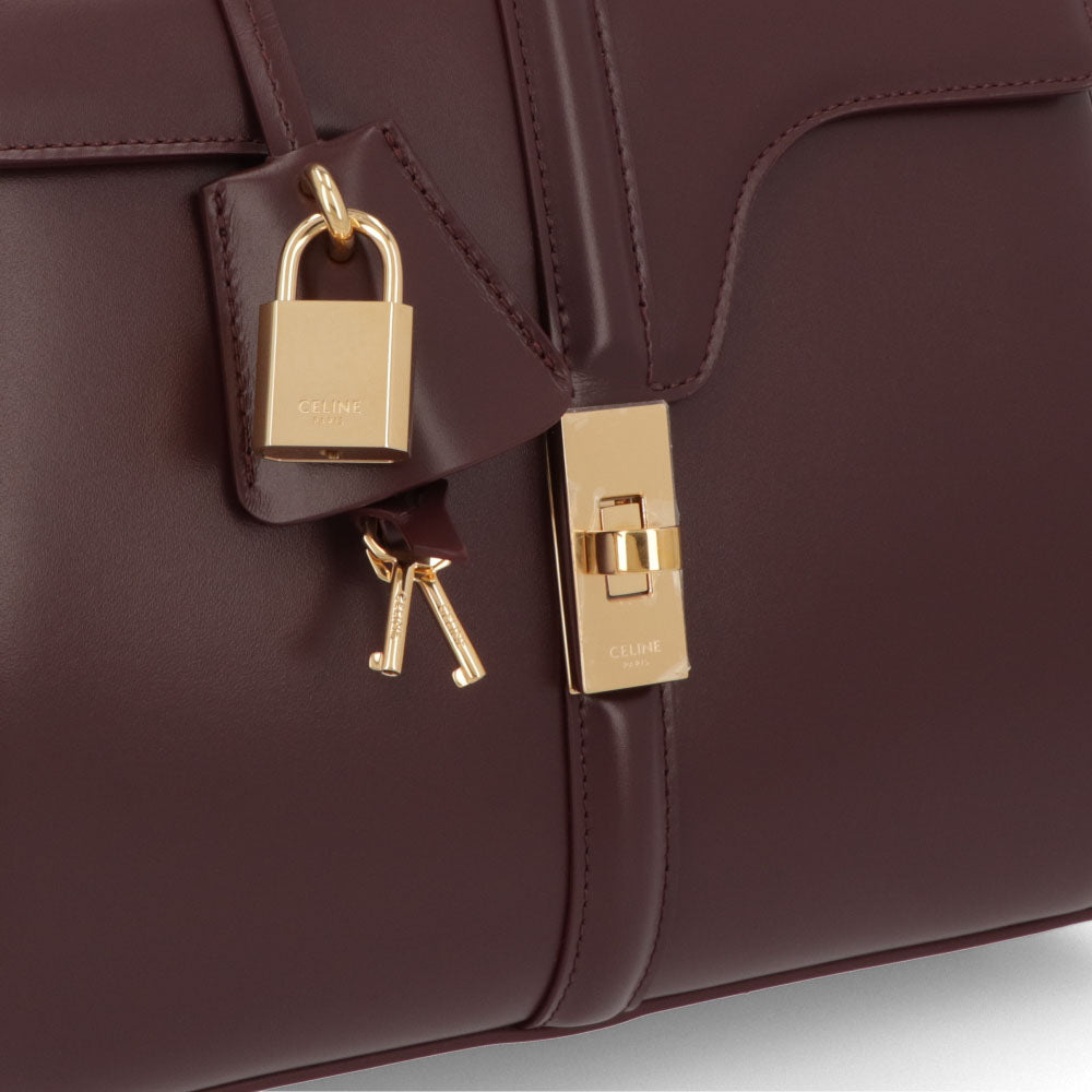 セリーヌ CELINE バッグ ショルダーバッグ レディース 16 セーズ スモール クリーム ライトブルー ボルドー カーフスキン ハンドバッグ 2way レザー パドロック 鞄 18800 3BEY