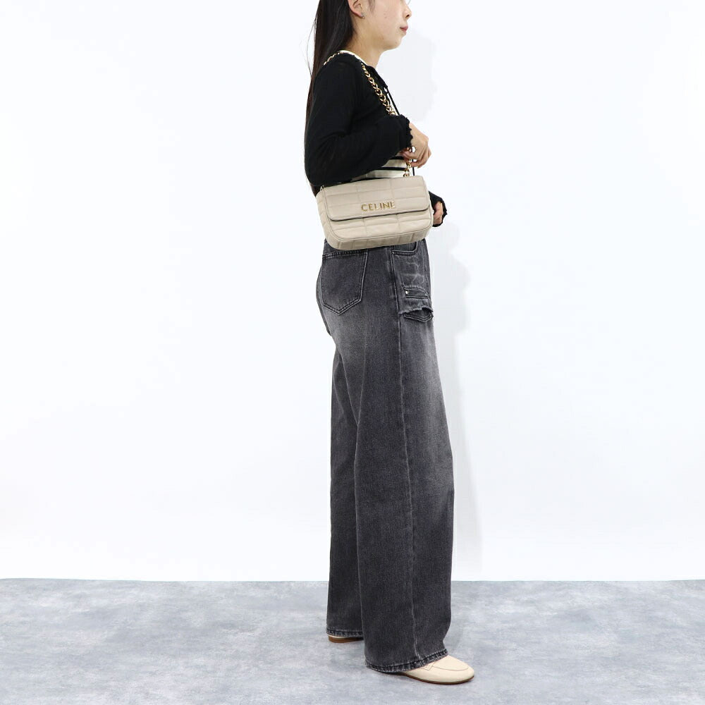 CELINE ショルダーバッグ チェーン マトラッセ キルティング