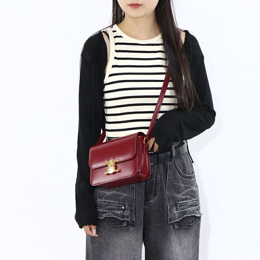 CELINE ショルダーバッグ トリオンフ スモール カーフスキン