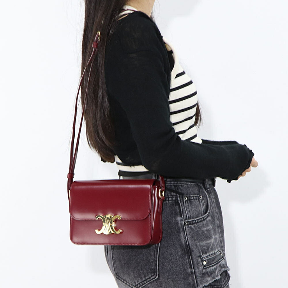 CELINE ショルダーバッグ トリオンフ スモール カーフスキン