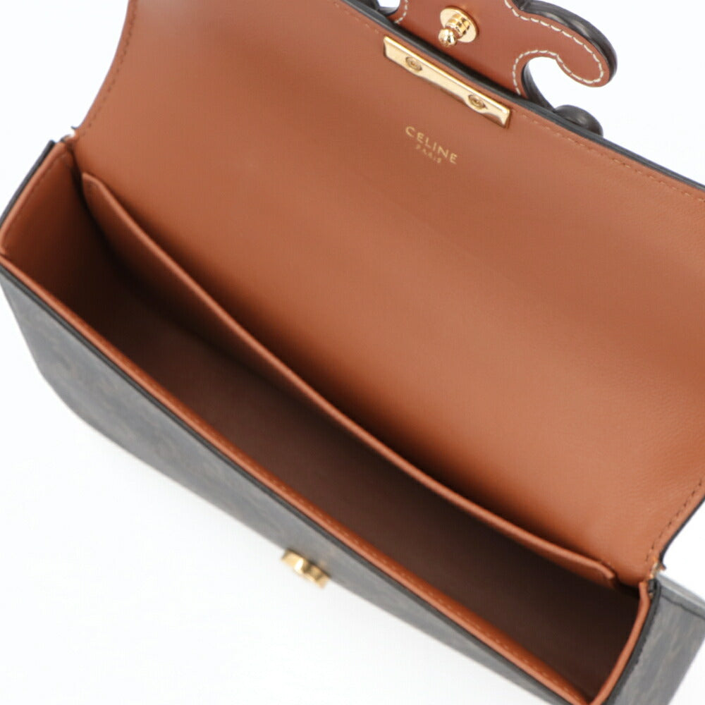 CELINE チェーンショルダーバッグ トリオンフキャンバス