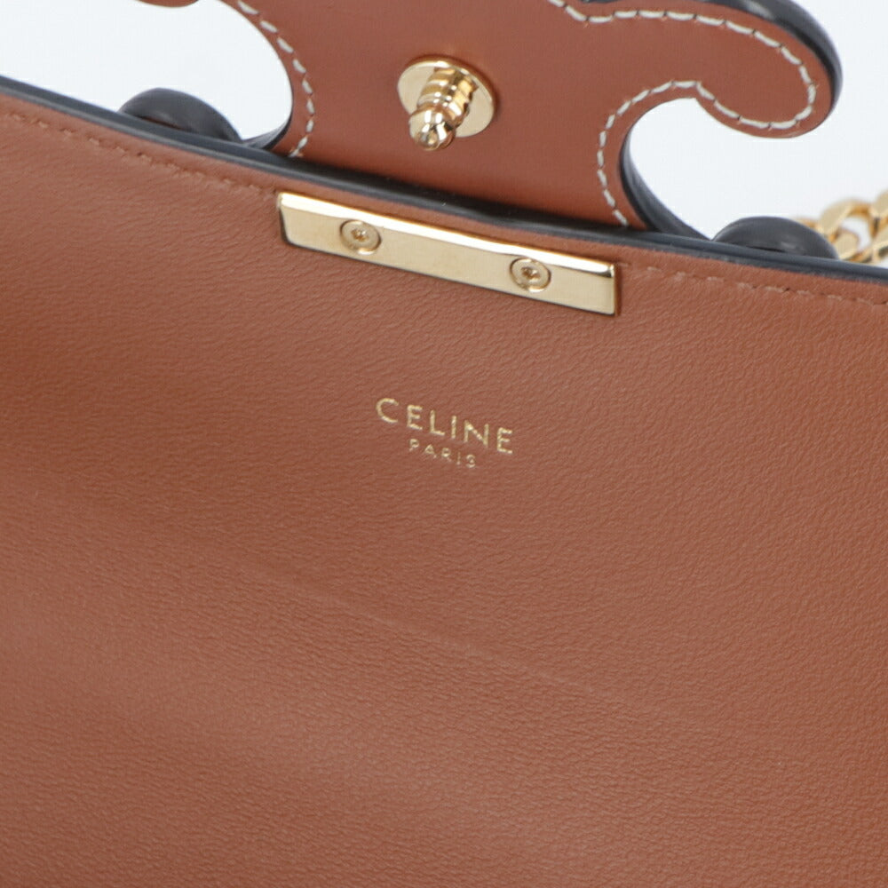CELINE チェーンショルダーバッグ トリオンフキャンバス